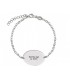 Pulsera Personalizada Plata Chapa Oval